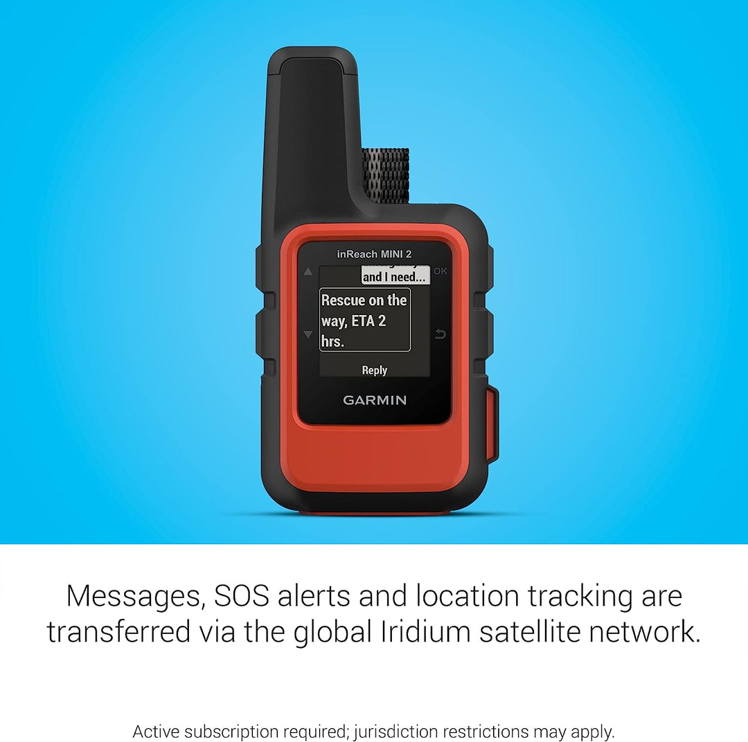 Garmin InReach Mini 2 Satellite Communicator With Hiking Handheld - Orange