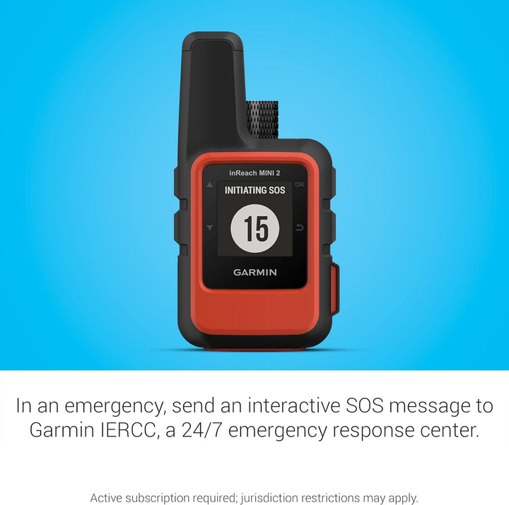 Garmin InReach Mini 2 Satellite Communicator With Hiking Handheld - Orange