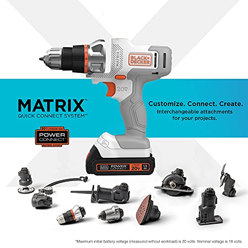 Black & Decker Matrix 20V Max Cordless Combo Kit - White & Orange