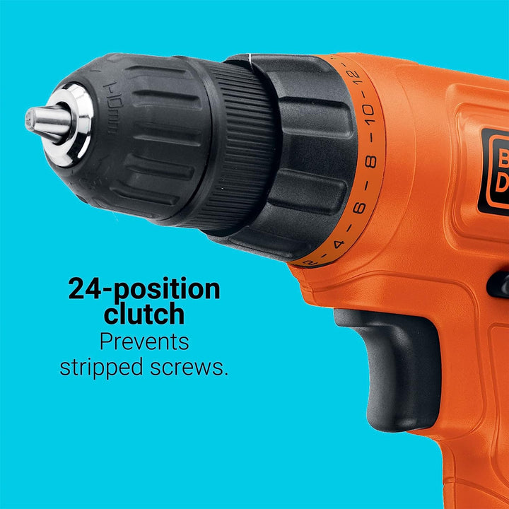 Black & Decker 20V Max Power Connect Cordless Drill - Orange