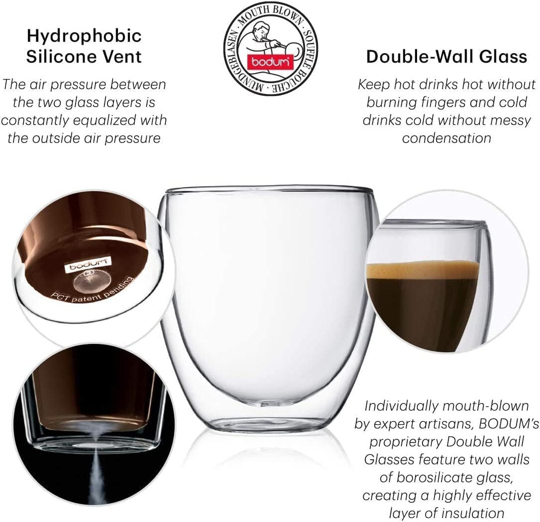 Bodum Bistro Coffee Mug 5 Ounce - Clear