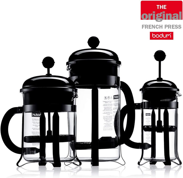 Bodum Chambord French Press Coffee and Tea Maker - 34 oz - Chrome