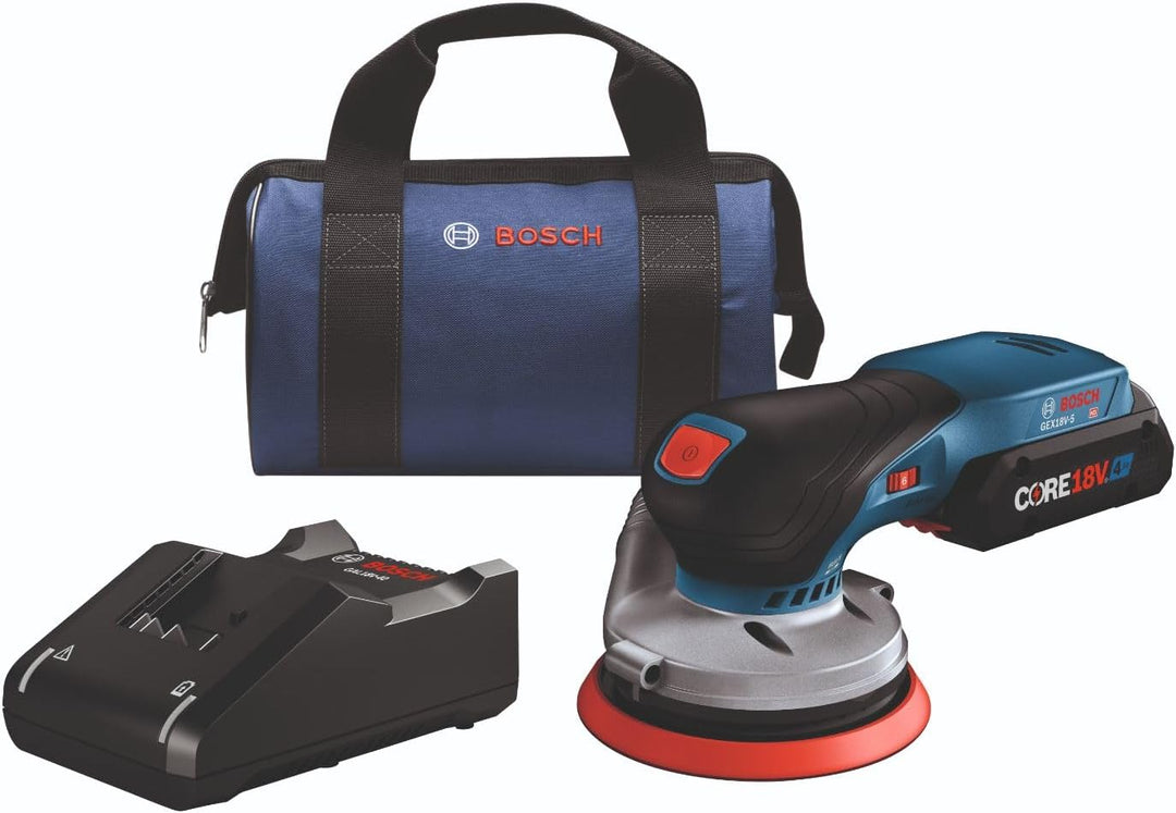 Bosch Brushless Random Orbit Sander Kit with 18V Advanced Power Battery