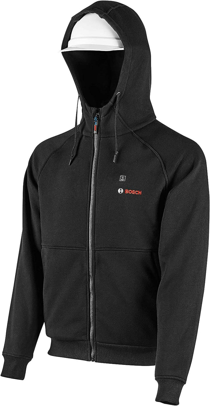 Bosch 12V Max Medium Heated Hoodie Kit with Portable Power Adapter - Black