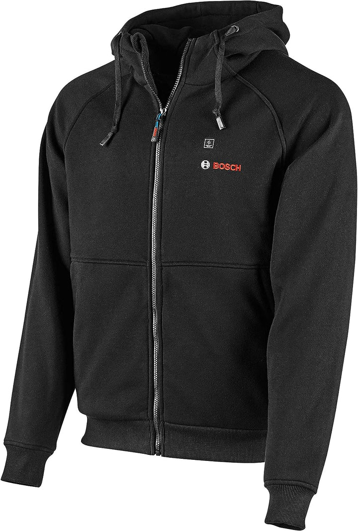 Bosch 12V Max Medium Heated Hoodie Kit with Portable Power Adapter - Black