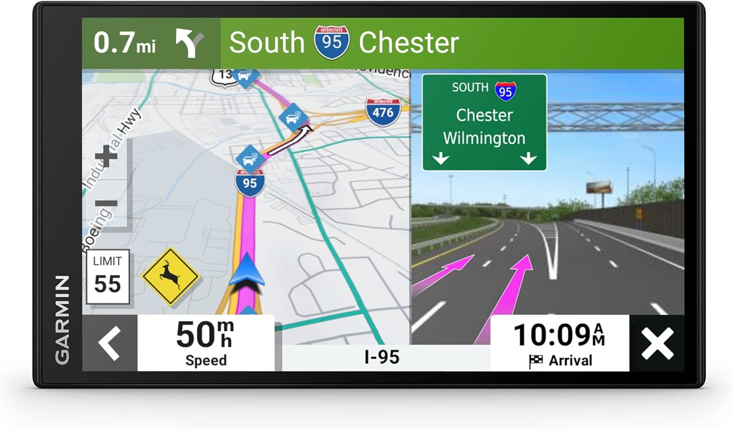 Garmin DriveSmart 76- Navigateur GPS de voiture