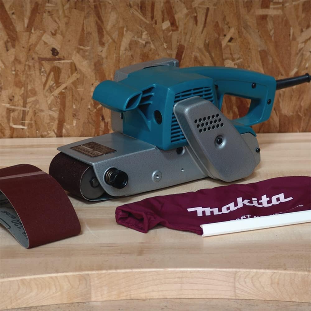 Makita Ponceuse à bande 3 "X24" sans poussière - Bleu