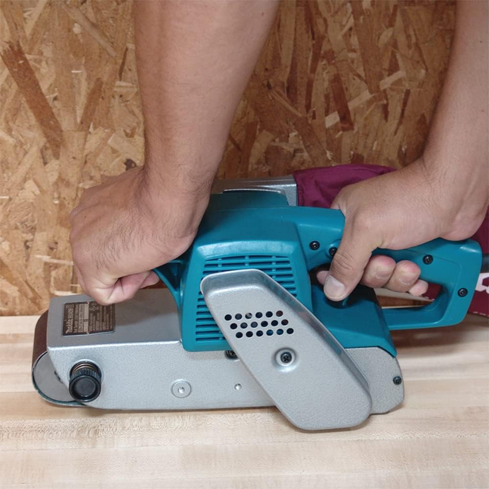 Makita Ponceuse à bande 3 "X24" sans poussière - Bleu