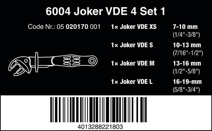 Wera 6004 Joker VDE 4 Set 1