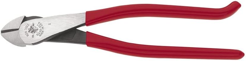 Klein Tools 9" High-Leverage Diagonal Cutting Pliers - Red