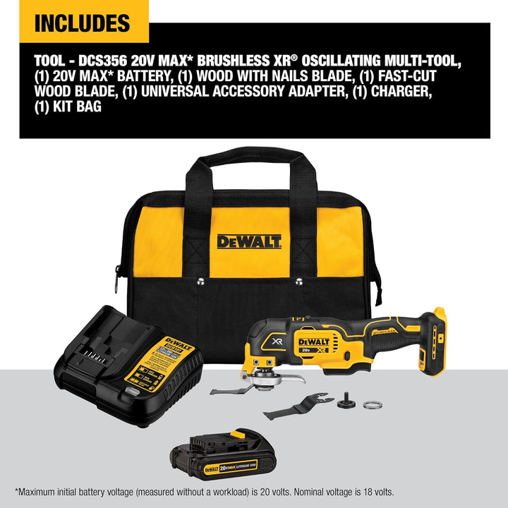 Dewalt 20V Max XR 3-Speed Cordless Oscillating Multi-Tool Kit