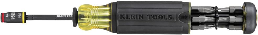 Klein Tools 14 in 1 Adjustable Screwdriver with Flip Socket