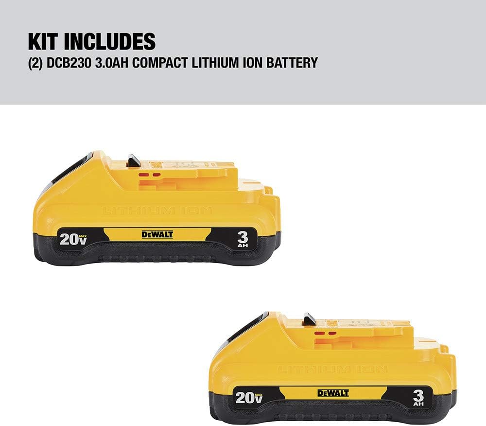 Dewalt 20V Max 2 Battery Pack - 3.0 Ah