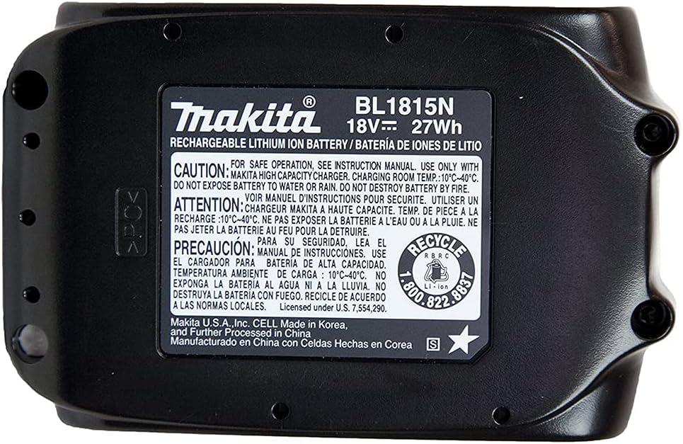 Makita 18V Li-Ion Battery BL1815N - 2 Set