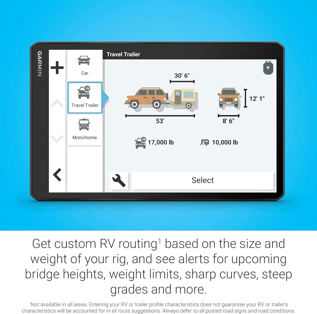 Garmin RV1095  10" RV Navigator