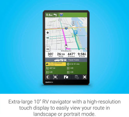 Garmin RV1095 10" RV Navigator
