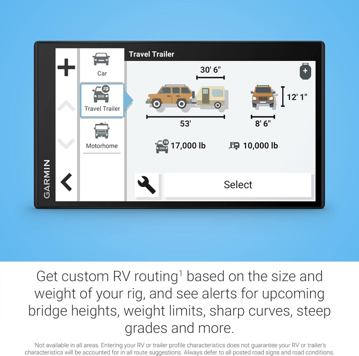 Garmin RV795 7" RV Navigator