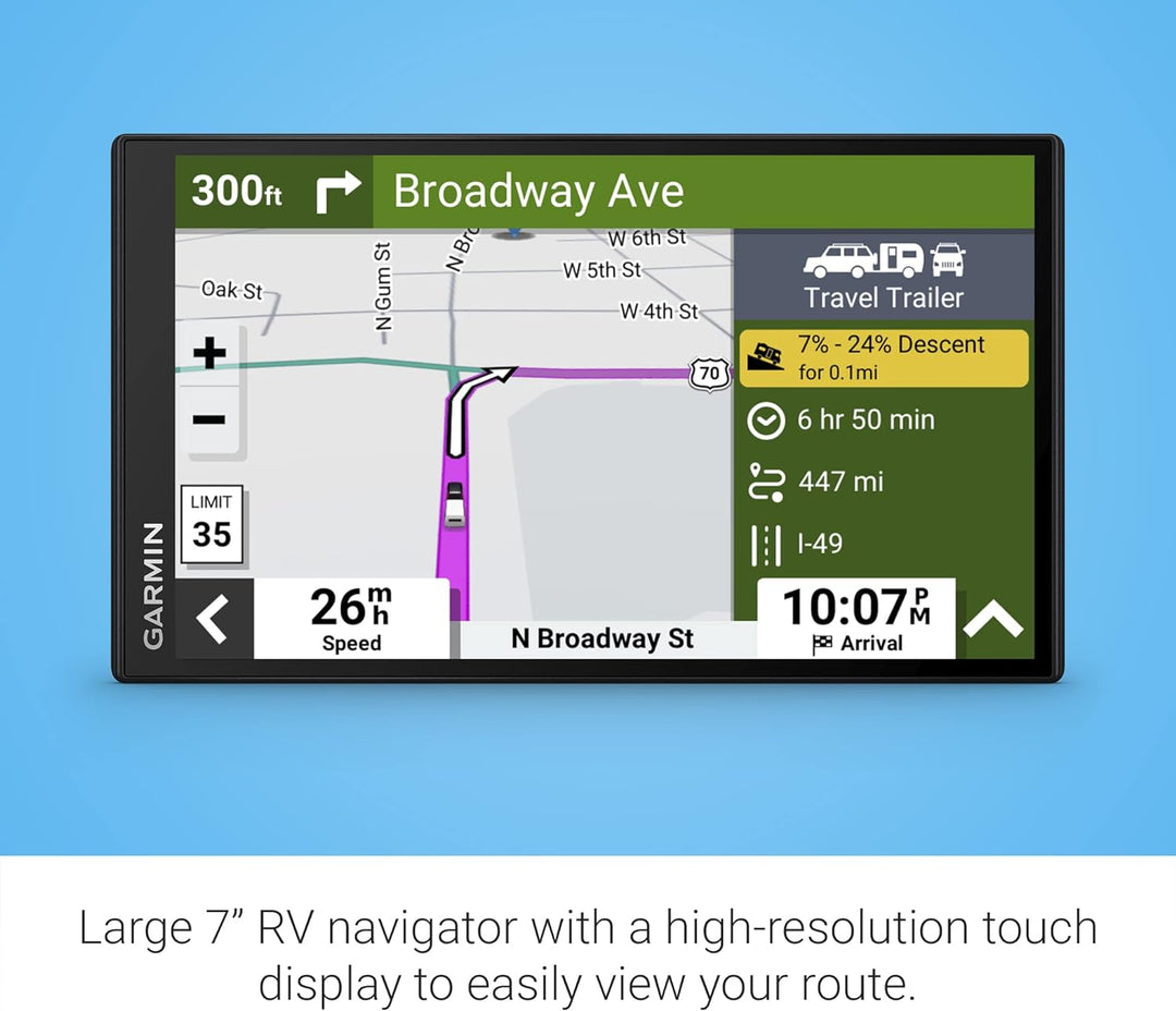 Garmin RV795 7" RV Navigator