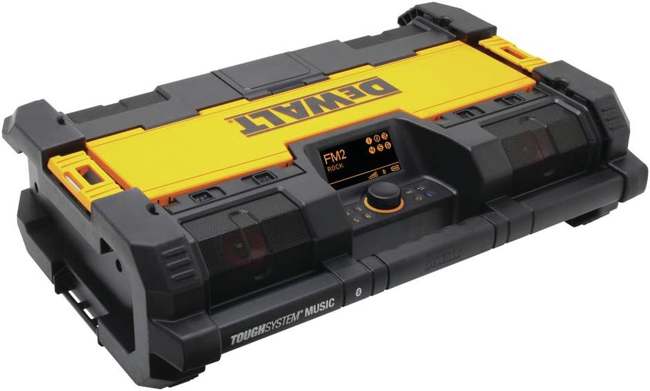Dewalt Tough System Bluetooth Music Player with Radio and Battery Charger