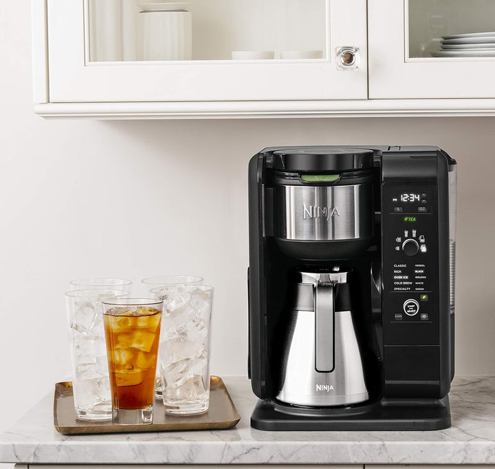 Ninja Hot and Cold Coffee Brew System with Frother - Black & Silver  - Canadian Version