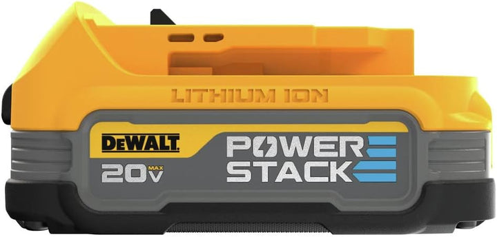 Kit de démarrage Dewalt 20V Max avec batterie compacte Powerstack et chargeur