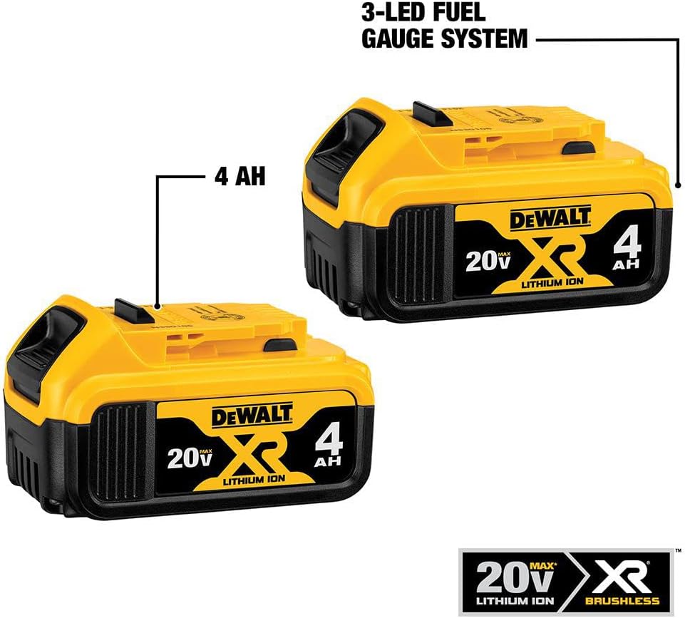 Dewalt 20V MAX 4.0 AH Battery - 2 Pack