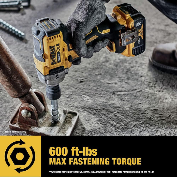 Dewalt 20V MAX 1/2" Mid-Range Impact Wrench with Detent PIN Anvil - Tool Only
