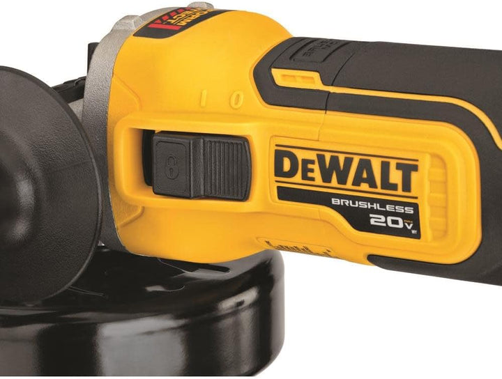 Dewalt  20V Max XR 4.5 in. Slide Switch Angle Grinder with Kickback Brake