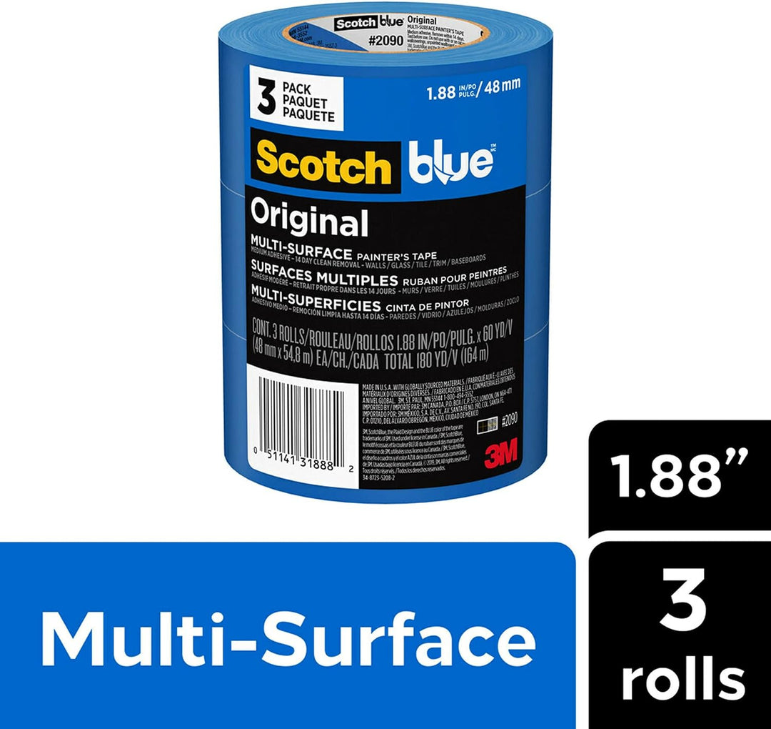 ScotchBlue Multi-Surface Painter Tape 48 mm - 3 Rolls