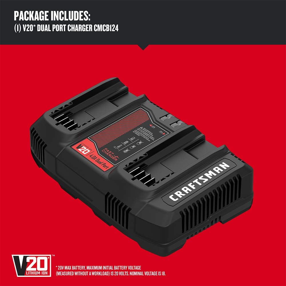 Craftsman 20V Max Dual Port Battery Charger