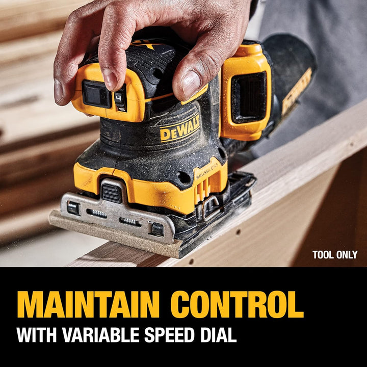 Dewalt 20V Max XR Brushless Cordless 1/4 Sheet Variable Speed Sander