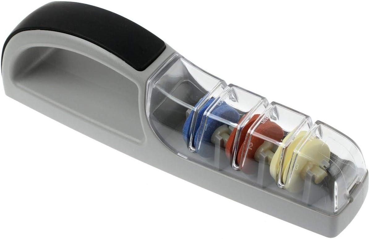 Global Minosharp 3 Stage Sharpener - Gris et noir