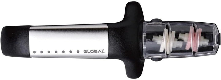 Global Stage 2 Ceramic Stainless Steel  Sharpener - Silver