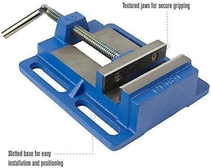 Étau de presse Drill 4" - Bleu