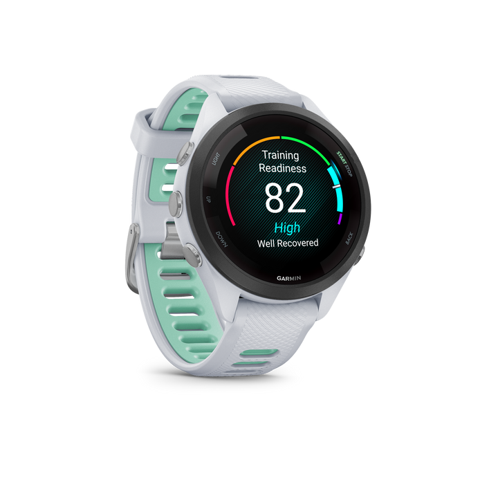 Garmin Forerunner265s Smartwatch - Whitestone & Neo Tropic