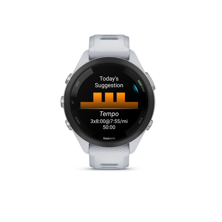 Garmin Forerunner265s Smartwatch - Whitestone & Neo Tropic