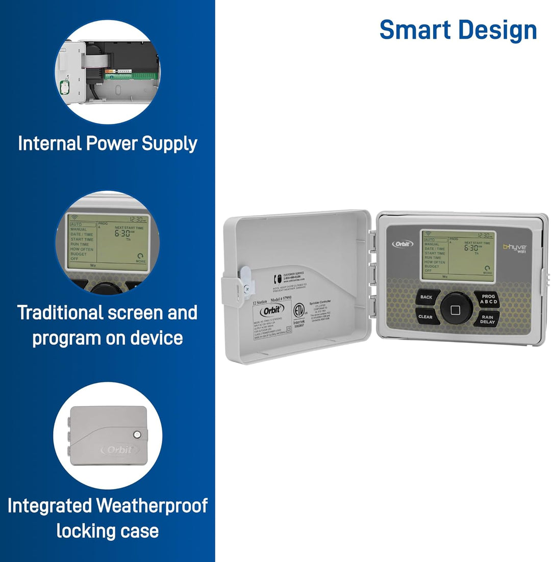 Orbit B-hyve Smart 12 Station  Sprinkler System - Indoor / Outdoor