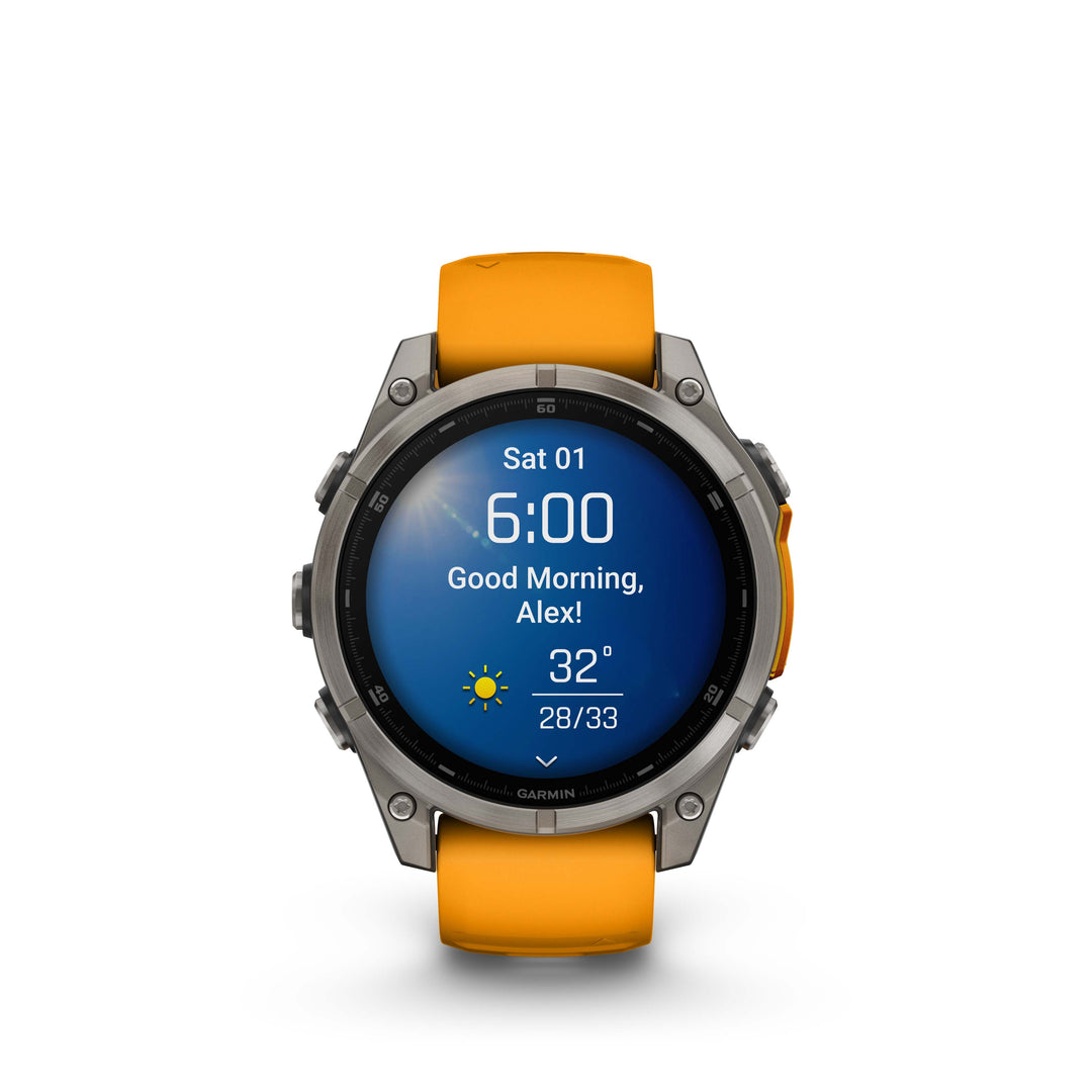 Garmin Fenix 8 47mm Amoled Sapphire - Spark Orange