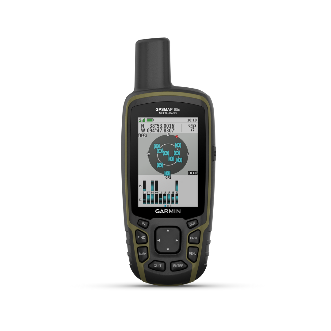 Garmin GPSMAP65S 2.6" Button-Operated Handheld with Altimeter and Compass Satellite Support - Color Display