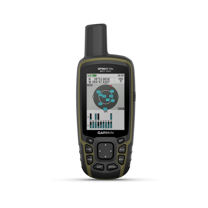 Garmin GPSMAP65S 2.6" Button-Operated Handheld with Altimeter and Compass Satellite Support - Color Display