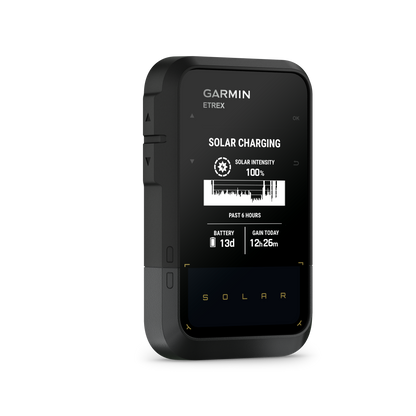Garmin Etrex Solar GPS Handheld Navigator with Unlimited Battery Life - Water Resistant