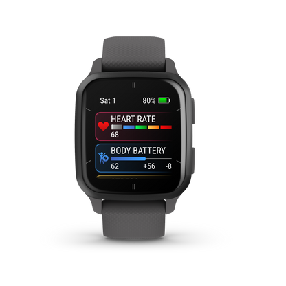 Garmin Venu Sq 2 GPS Smartwatch - Slate & Shadow Gray