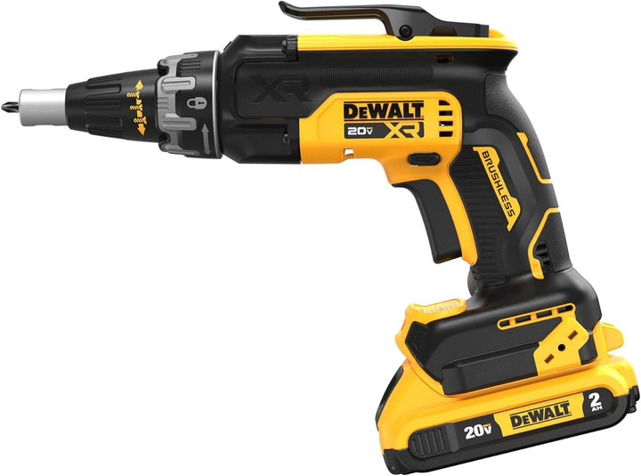 Dewalt 20V Max Drywall Screwgun with 2 Ah Batteries and Charger