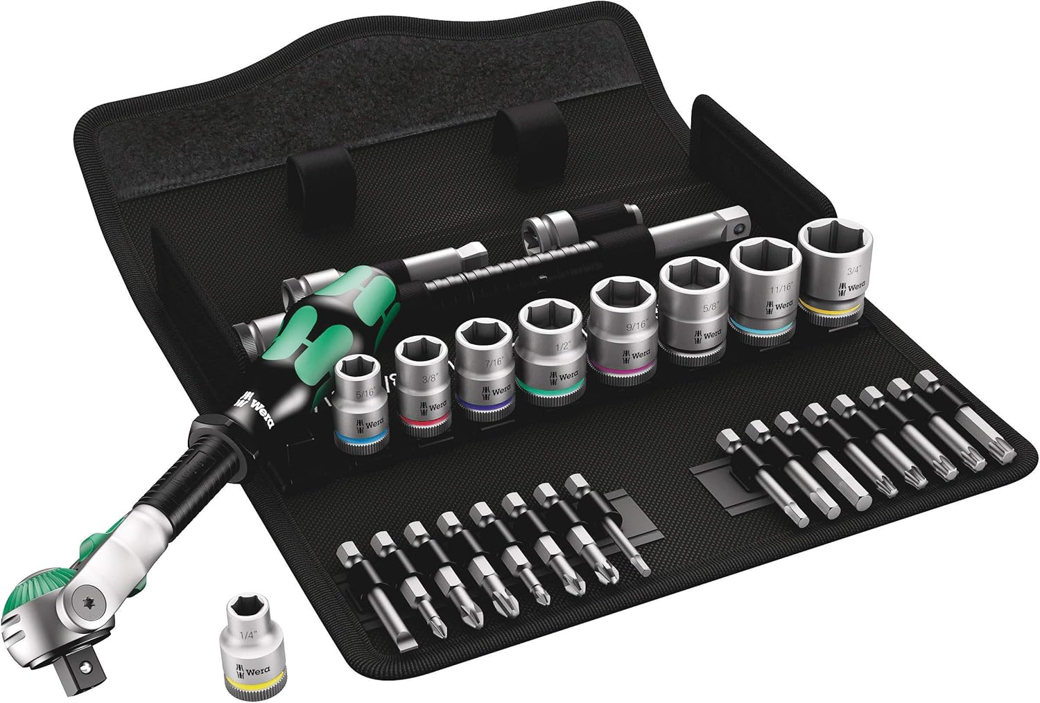 Wera 8100 SB 9 Zyklop Speed Ratchet 3/8"  Imperial - Set