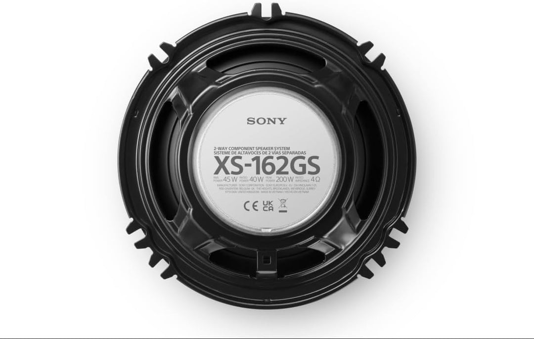 Sony 6.5”  2-Way Component Speakers - Pair - Black