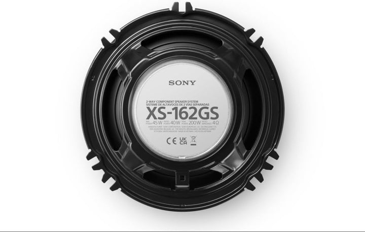 Sony 6.5”  2-Way Component Speakers - Pair - Black