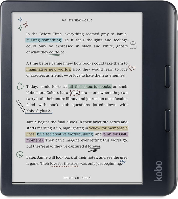 Kobo Libra Colour 7” Audiobooks Waterproof - Black