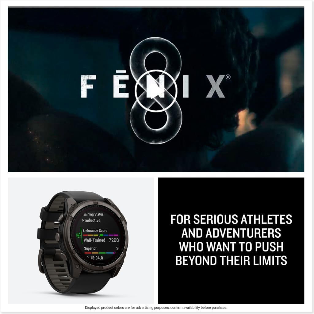 Garmin Fenix 8 51mm Amoled Sapphire-  Carbon Gray