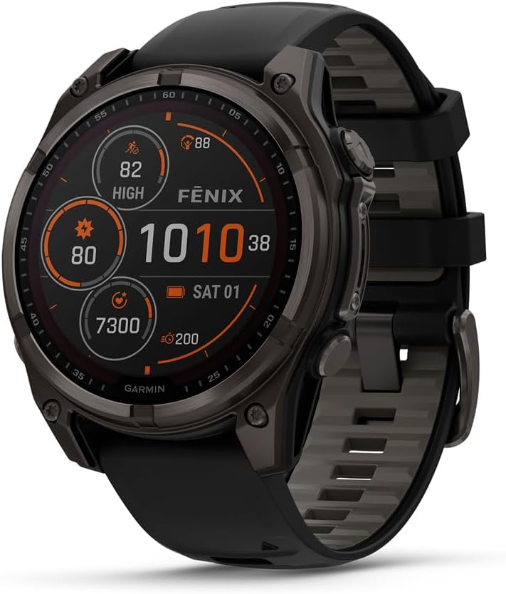 Garmin Fenix 8 47mm Solar Sapphire - Carbon Gray