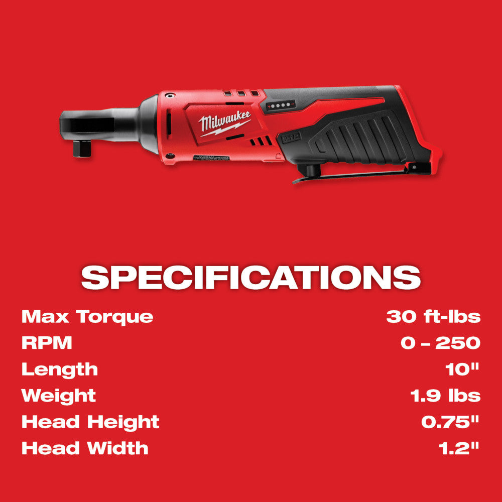 Milwaukee M12 3/8" Sub-Compact Ratchet